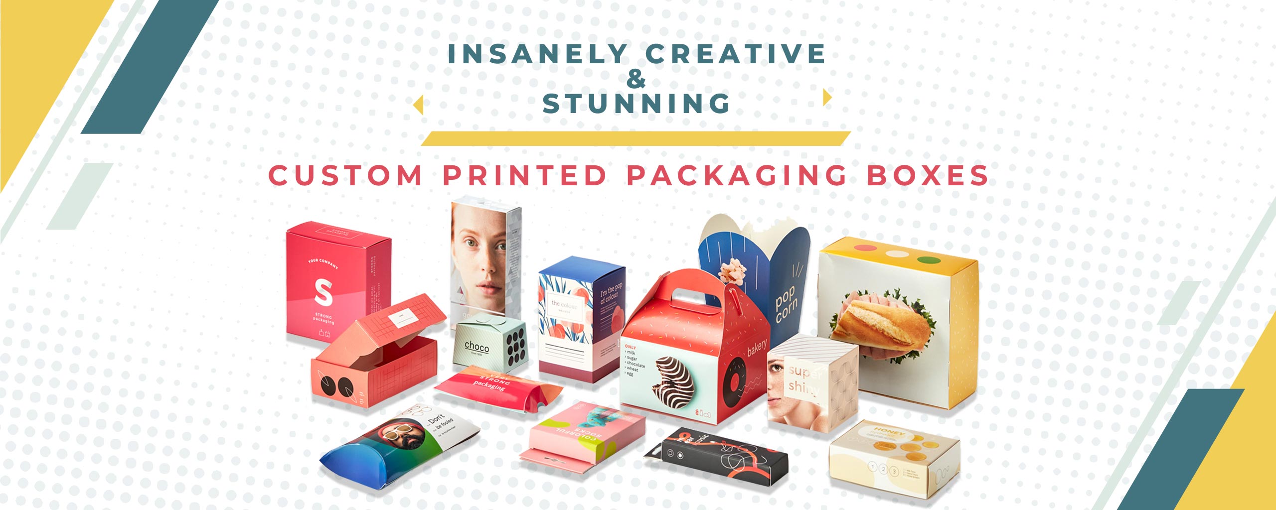 Insanely Creative & Stunning Custom Printed Packaging Boxes