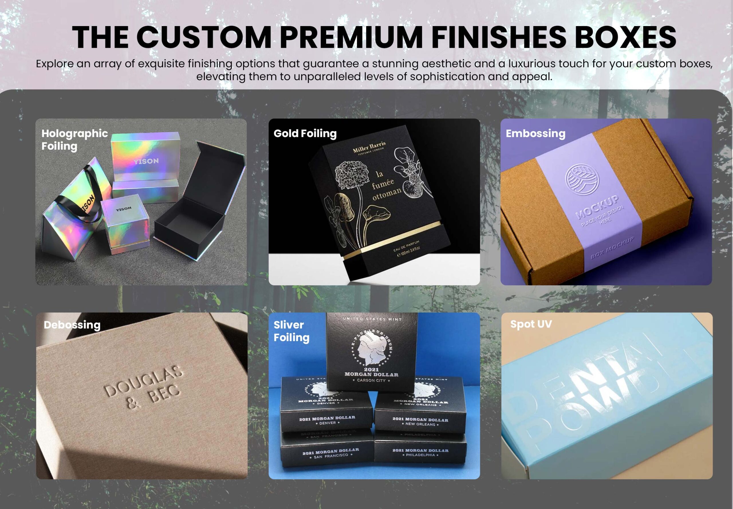 Premium Finishes Boxes